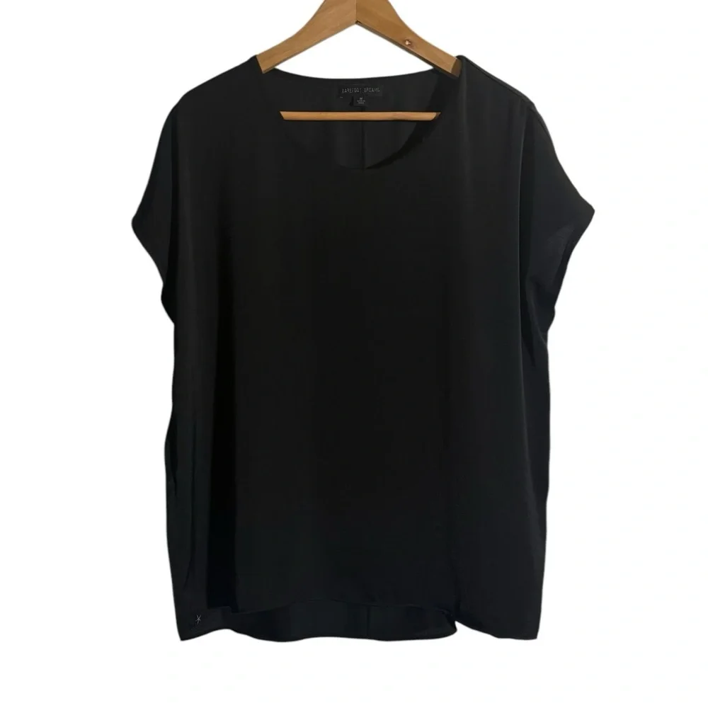 Barefoot Dreams Black Dolman Sleeve Classy Flowy Blouse Womens Size Medium